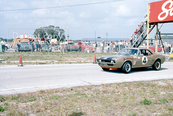 John   Moore Chevrolet Camaro hrh corp car Sebring 4 Hours 1967
