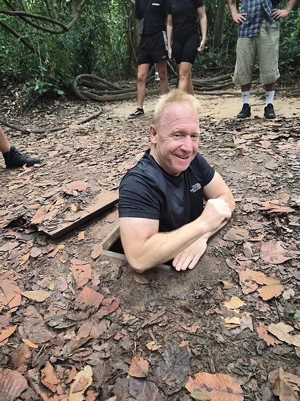 “Cu Chi Tunnels Vietnam blog with unexplored bombs”