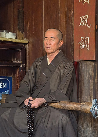 Bell ringing monk Vietnam