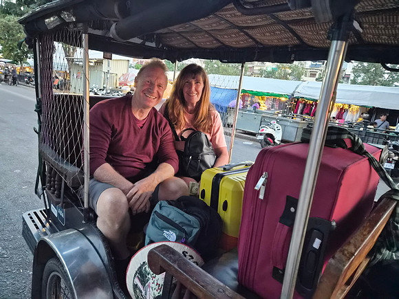A tuc tuc ride in Phnom phen Cambodia