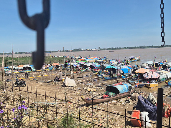 Fishing Village on the Mekong river Cambodia