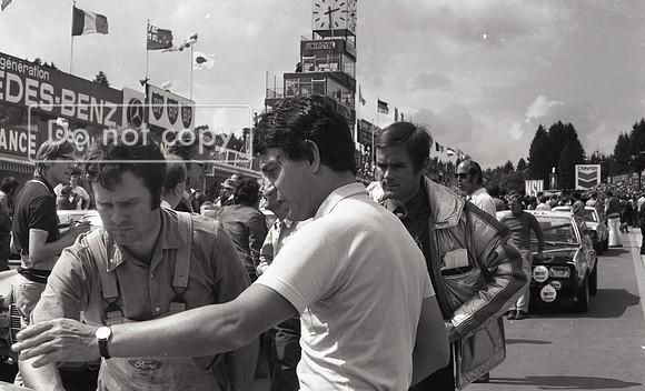 Jochen Neerpasch, head of Ford's Cologne motorsport with Ford Staff