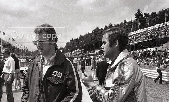 Jochen Neerpasch with Ford Team Member– Spa 24 Hours 1971