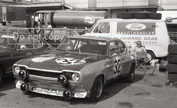 Ford Capri RS2600 #32 Menzel & Blank – Spa 24 Hours 1971 Paddock
