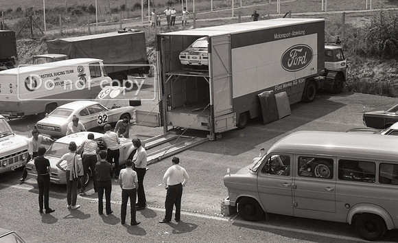 Ford Escort #53 Is Delivered By Transporter To Spa