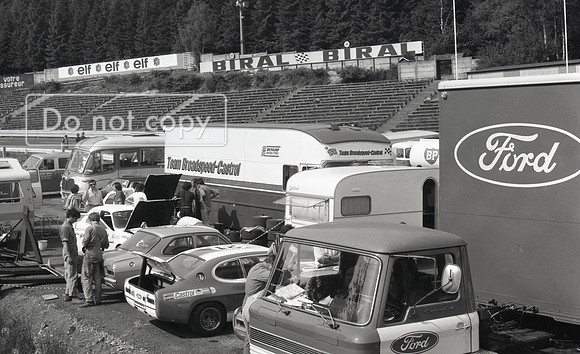 The Cologne Works Fors Escort And Capri Teams In The Paddock