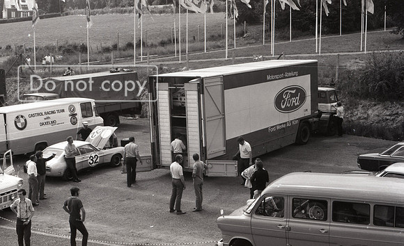 The Ford Cologne Transporter Arrives At Spa 1971