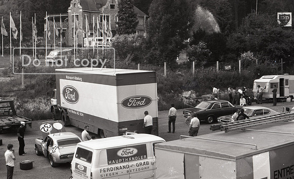 The Ford Koln Transporter Arrives At Spa 1971