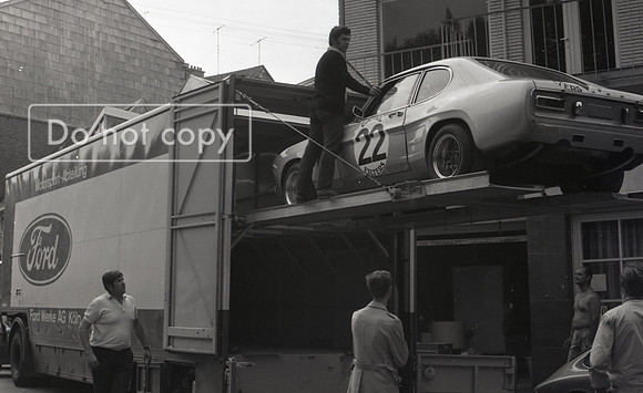 Works Transporter Delivers The #22 Ford Capri RS 2600 Ford Köln