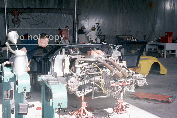 Ford GT40 Engine Bay Sebring 12 Hours 1967 Lloyd Roby & A J Foyt car