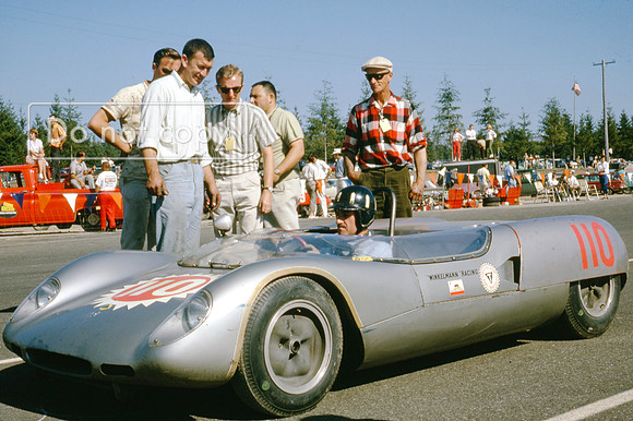 Graham Hill in the Bob Winklemann Lotus 23b Pacific North West Grand Prix Kent 1963