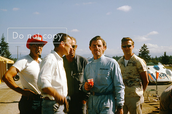 Graham Hill chats before the Pacific North west Grand Prix Kent 1963